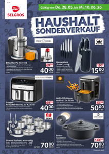 SELGROS Prospekt - Haushaltsonderverkauf