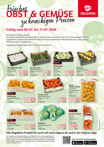 SELGROS Prospekt - Frischeangebot