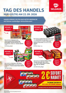 SELGROS Prospekt - Tag des Handels