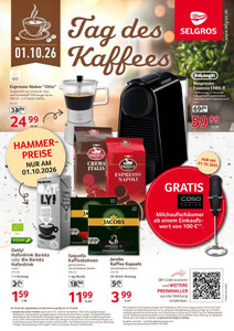 SELGROS Prospekt - Tag des Kaffees - Seite 1