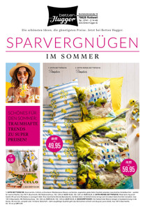 Bettenhaus Hugger Prospekt - SPARVERGNÜGEN im Sommer