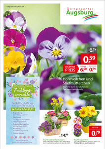 Gartencenter Augsburg Prospekt - Angebote ab 07.03.