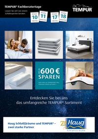 Haug Schlaf(t)räume Prospekt - bis 600 € Sparen