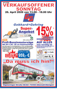 Gebhard + Gehring Prospekt - Angebote ab 24.04.