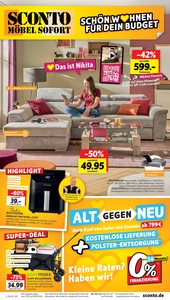Sconto Möbel Prospekt - Angebote ab 17.05.