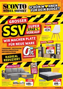 Sconto Möbel Prospekt - Angebote ab 19.07.