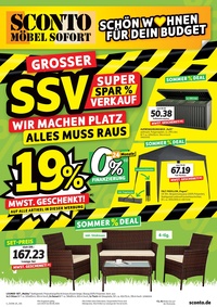 Sconto Möbel Prospekt - Angebote ab 19.07.