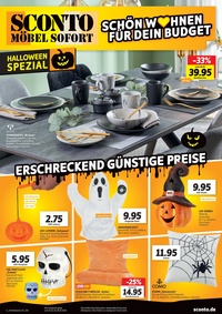 Sconto Möbel Prospekt - Halloween Spezial