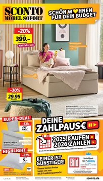 Sconto Möbel Prospekt - Angebote ab 03.11. - Seite 1