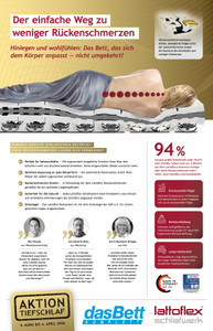 Das Bett komplett Prospekt - Der einfache Weg zu weniger Rückenschm.