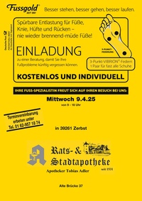 Fussgold Prospekt - Fussgold Zerbst