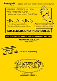 Fussgold Prospekt - Fussgold Magdeburg