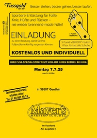 Fussgold Prospekt - Fussgold Genthin