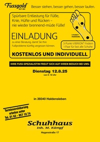 Fussgold Prospekt - Fussgold Haldensleben