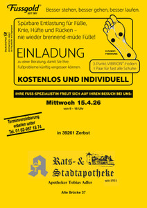 Fussgold Prospekt - Fussgold Zerbst