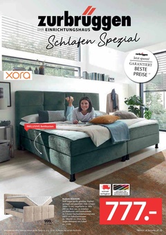 Zurbrüggen Prospekt - Schlafen Spezial