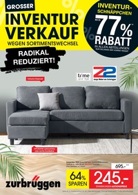 Zurbrüggen Prospekt - Inventur Verkauf