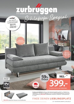 Zurbrüggen Prospekt - Schlafsofa Spezial