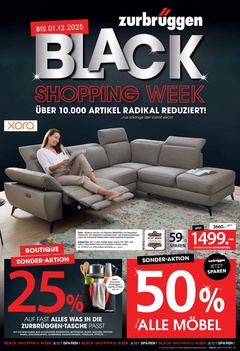 Zurbrüggen Prospekt - Black Shopping Week - Seite 1