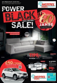 Hertel Möbel Prospekt - Power Black Sale