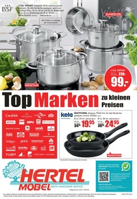 Hertel Möbel Prospekt - Top Marken