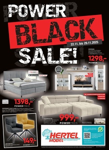 Hertel Möbel Prospekt - Black Sale