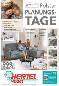 Hertel Möbel Prospekt - Polster + Wohnen