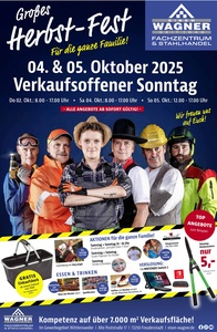 Eisen-Wagner Prospekt - Angebote ab 01.10.