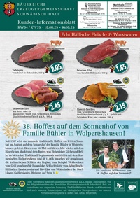 Bäuerliche Erzeugergemeinschaft Schwäbisch Hall Prospekt - 2025/33 | Büerl.Erz.Gem. KW 34_35