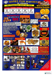 Goldankauf Prospekt - Gold & Pelzankauf Bares für Wahres 