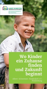 Albert-Schweitzer-Kinderdorf Prospekt - Kinderdorf Spendenflyer