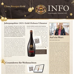 Brauerei Gold Ochsen Prospekt