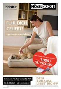 Möbel Schott Prospekt - Contur - Dein Zuhause liebt dich