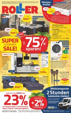 ROLLER Prospekt - Super Sommer Sale