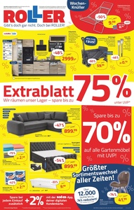 ROLLER Prospekt - EXTRABLATT - spare bis zu 75% unter UVP*