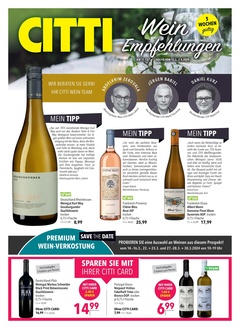 CITTI Markt Prospekt - Wein Empfehlungen