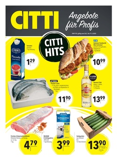 CITTI Markt Prospekt - Angebote für Profis