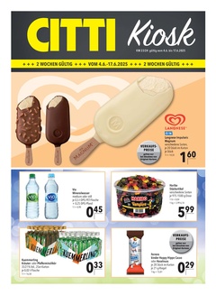 CITTI Markt Prospekt - Kioskwerbung