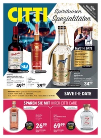 CITTI Markt Prospekt - Spirituosen-Spezialitäten