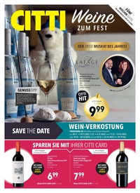 CITTI Markt Prospekt - Weine zum Fest