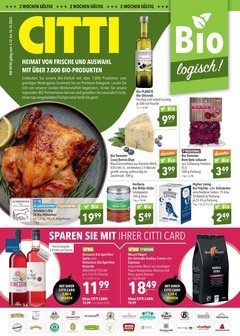 CITTI Markt Prospekt - Bio logisch - Seite 1