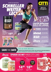 CITTI Markt Prospekt - Sportlernahrung