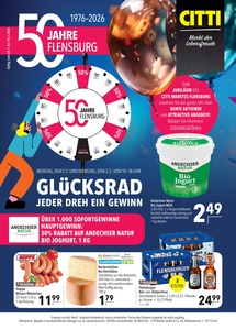 CITTI Markt Prospekt - 50 Jahre Flensburg