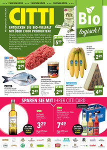 CITTI Markt Prospekt - Bio logisch - Seite 1