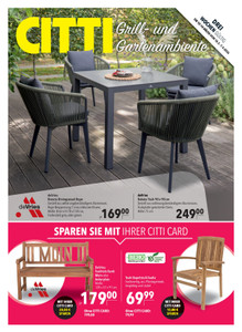 CITTI Markt Prospekt - Grill- und Gartenambiente