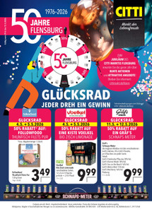 CITTI Markt Prospekt - 50 Jahre Flensburg - Seite 1