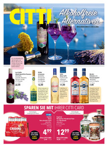 CITTI Markt Prospekt - Alkoholfreie Alternativen - Seite 1