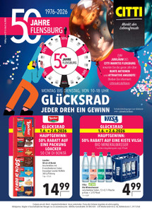 CITTI Markt Prospekt - 50 Jahre Flensburg - Seite 1