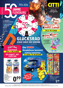 CITTI Markt Prospekt - 50 Jahre Flensburg - Seite 1