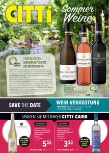 CITTI Markt Prospekt - Sommer Weine - Seite 1